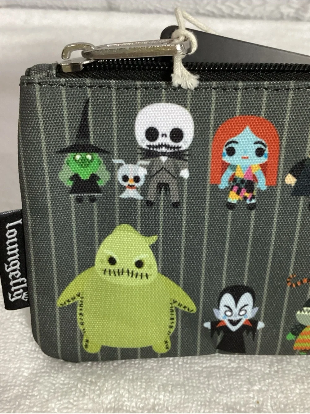 Loungefly Disney Nightmare Before Christmas Chibi Characters Zippered Pouch NEW